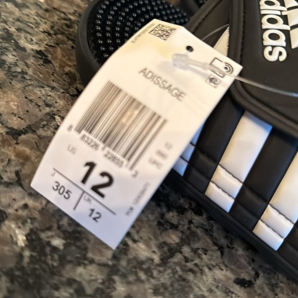 Adidas men’s adissage slides NIB 12 - Picture 5 of 8